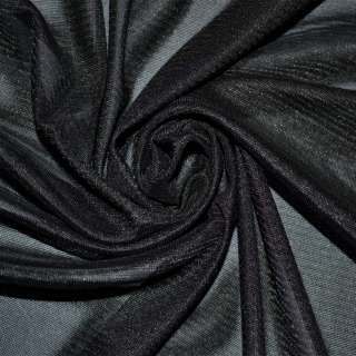 Ткань подкладочная трикотажная черная ш.155