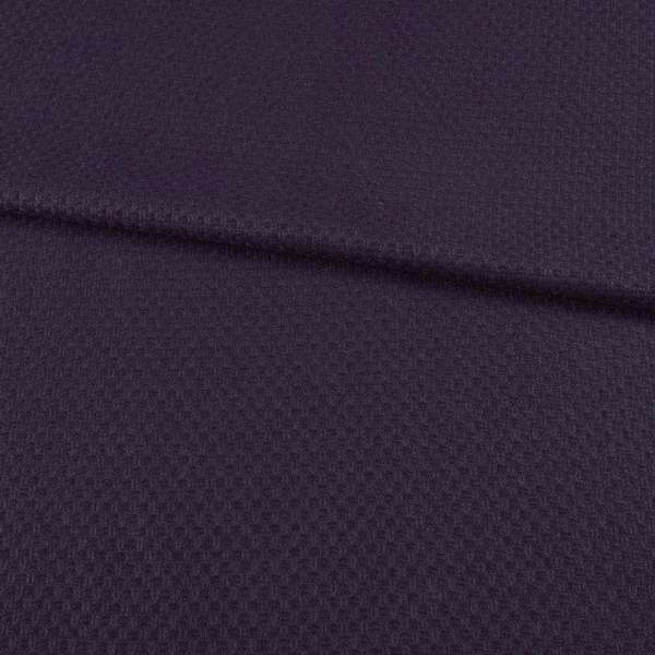 Рогожка костюмная клетка плетение фиолетовая, ш.147