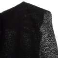 Рогожка букле костюмна чорна, ш.150