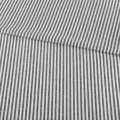 Сорочкова тканина в смужку 4 мм чорну, білу, ш.145