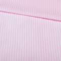 Поплин рубашечный в полоску 5х1 мм белую, розовый, ш.145