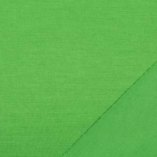 Трикотаж костюмный двухсторонний зеленый, ш.150