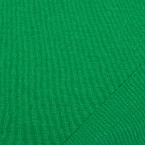 Трикотаж костюмный двухсторонний зеленый яркий, ш.150