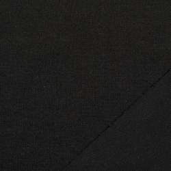 Трикотаж костюмний двосторонній чорний, ш.150