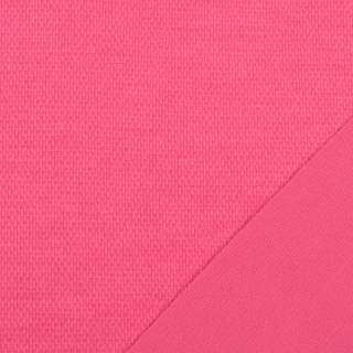 Трикотаж костюмный двухсторонний розовый яркий, ш.150