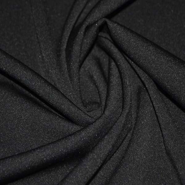 Трикотаж костюмний полегшений чорний ш.160