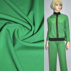 Трикотаж костюмний полегшений зелений ш.160