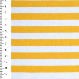 Трикотаж з віскозою в смужки 11мм білі та жовті ш.174