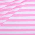 Трикотаж з віскозою в смужки 9мм білі та рожеві ш.170