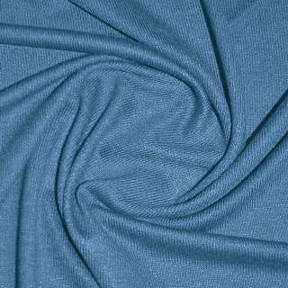 Трикотаж акриловый синий светлый ш.170