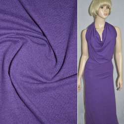 Трикотаж акриловый с мелкими штрихами фиолетовый светлый ш.170