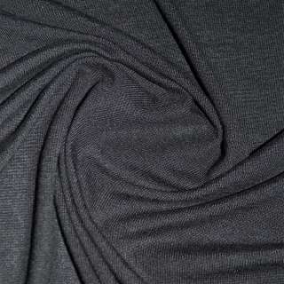 Трикотаж акриловый с мелкими штрихами черный ш.170