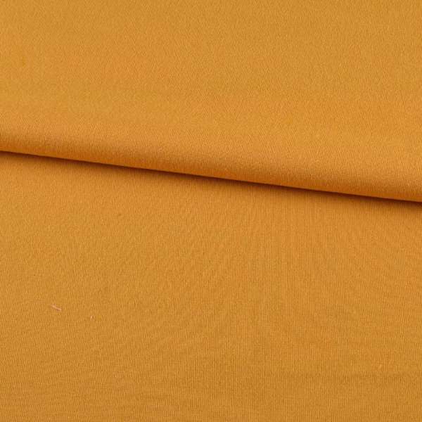 Трикотаж на флисе желто-оранжевый ш.190