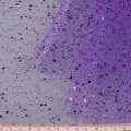 Фатин жорсткий з блискітками фіолетовий яскравий ш.160