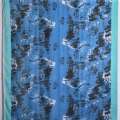 Марлевка синяя с бирюзовыми полосами Paris ш.180