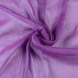 Шифон блискучий жатий фіолетовий світлий ш.150