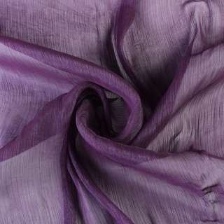 Шифон блестящий жатый фиолетовый темный ш.150