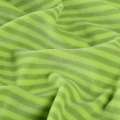 Велюр бавовняний "Nicki Streifen" салатовий в темні смуги (5мм) ш.152
