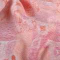 Жаккард рожево-оранжевий з органзою ш.158
