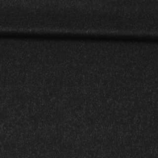Шерсть костюмная с кашемиром GERRY WEBER черная с серыми ворсинками ш.160