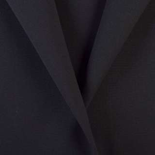 Шерсть костюмная черно-синяя, ш.155