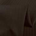 Шерсть костюмная в полоску коричневая, ш.158