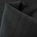 Шерсть костюмна в смужку чорну асфальт HUGO BOSS, ш.154