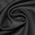 Шерсть костюмна в смужку вузьку чорна, ш.158