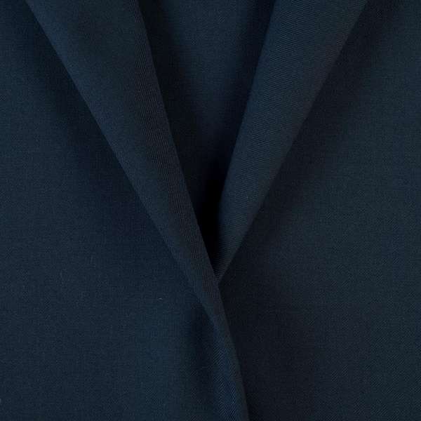 Полушерсть костюмная диагональ синяя темная, ш.155