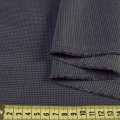 Тканина костюмна бавовняна стрейч гусяча лапка сіро-чорна, ш.145