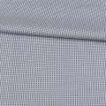 Коттон жаккардовый белый в серые квадратики ш.150