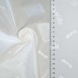 Віскоза підкладкова молочна жаккардовая з логотипом "PHILIPP" Німеччина ш.142