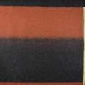 Трикотаж шерстяной черный с оранжевым, раппорт 78см, ш.160