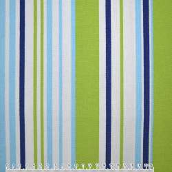 Деко коттон полоски сине-белые, салатово-голубые, ш.150