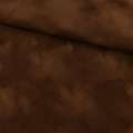 Замша флок коричневая с рыжим оттенком ш.150