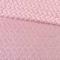 Хутро штучне косичка з прорізами рожеве ш.170