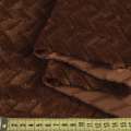 Хутро штучне косичка з прорізами коричневе ш.165