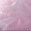 Органза деворе тюль ромашки і троянди, рожева, ш. 280