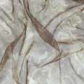 Кристаллон тюль принт тюльпани декоративні, коричнево-рудий, ш.265