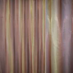 Кристаллон тюль принт радуга золотисто-терракотовый, ш.270