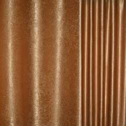 Софт блэкаут тиснение крупный испанский дворик коричневый, ш.280