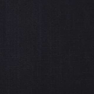 Лен-рогожка на войлочной основе синяя темная ш.150