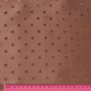 Жакард скатерковий квадратики коричневий світлий, ш.320