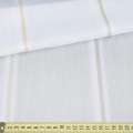 Вуаль тюль шифон полоски бело-серые, бело-бежевые, молочная с утяжелителем, ш.300