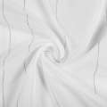 Вуаль тюль шифон полоски шенилловые тонкие серые, белая с утяжелителем, ш.150
