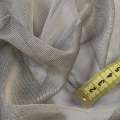 Мікросітка тюль хамелеон сіра з бежевим відтінком з обважнювачем, ш.300