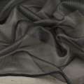 Микросетка тюль хамелеон серая темная с утяжелителем, ш.300