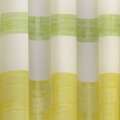 Атлас жаккард для штор полосы с бликами зеленые, белые, салатовые, ш.145