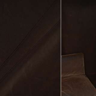 Велюр с вискозой мебельный коричневый, ш.140