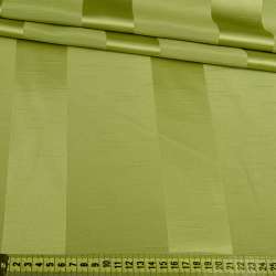 Шанзелізе для штор в смужку широку зелена, ш.150